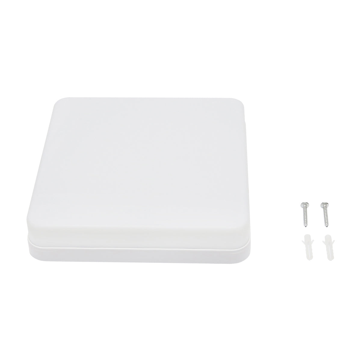 LED ceiling light 24W, 220V, IP20, 180 mm, square light body interior/exterior moisture-resistant Breckner Germany